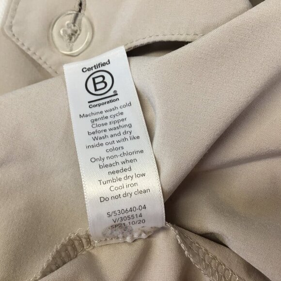 Athleta Skyline Pant II Pants Women's 18 Paperbag Waist Belted Beige High Rise - Picture 8 of 8